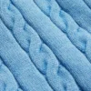 Pantalones cortos de punto trenzado lavado