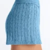 Pantalones cortos de punto trenzado lavado