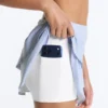Pantalones cortos de talle alto con volantes a rayas