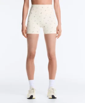 Pantalones cortos Evermove de talle alto de 10 cm con estampado floral