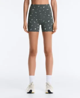 Pantalones cortos Evermove de talle alto de 10 cm con estampado floral
