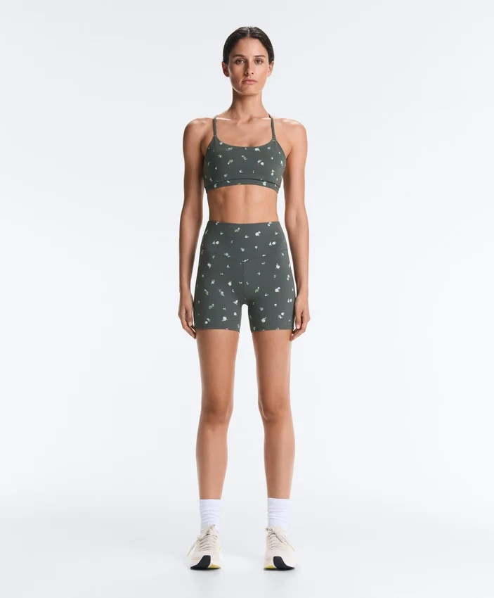 Sujetador deportivo Evermove de sujeción ligera con estampado floral Sujetador deportivo Evermove de sujeción ligera con estampado floral