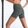 Pantalones cortos Evermove de talle alto de 10 cm con estampado floral
