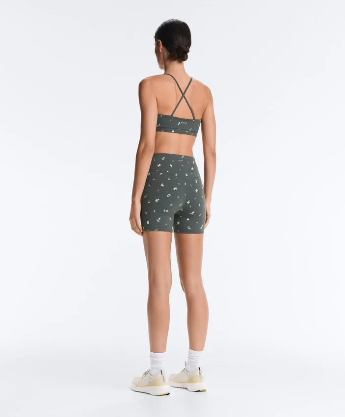 Sujetador deportivo Evermove de sujeción ligera con estampado floral Sujetador deportivo Evermove de sujeción ligera con estampado floral