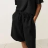 Pantalones cortos midi 100 % lino