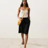 Pantalones cortos midi 100 % lino