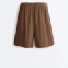 Pantalones cortos tipo bermuda 100 % algodón