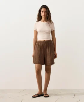Pantalones cortos tipo bermuda 100 % algodón Pantalones cortos tipo bermuda 100 % algodón