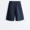 Pantalones cortos tipo bermuda 100 % algodón