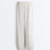 Pantalones de chándal de felpa de mezcla de algodón Pantalones de chándal de felpa de mezcla de algodón