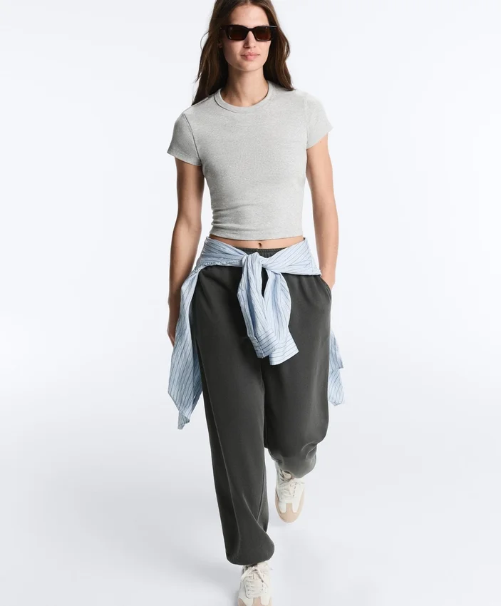Pantalones de chándal de mezcla de algodón Pantalones de chándal de mezcla de algodón