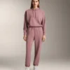Sudadera con capucha de corte recto en modal cepillado