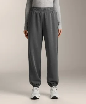 Pantalones de chándal de modal jaspeado cepillado Pantalones de chándal de modal jaspeado cepillado