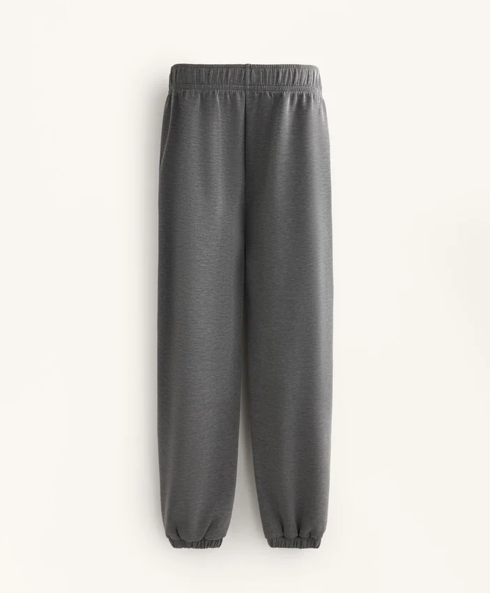 Pantalones de chándal de modal jaspeado cepillado Pantalones de chándal de modal jaspeado cepillado