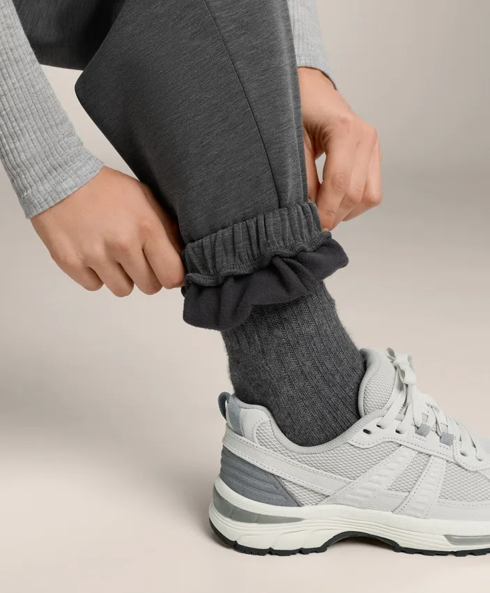 Pantalones de chándal de modal jaspeado cepillado Pantalones de chándal de modal jaspeado cepillado