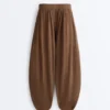Pantalones de corte holgado 100 % algodón Pantalones de corte holgado 100 % algodón
