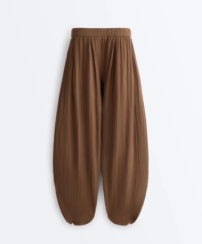 Pantalones de corte holgado 100 % algodón Pantalones de corte holgado 100 % algodón