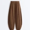 Pantalones de corte holgado 100 % algodón Pantalones de corte holgado 100 % algodón