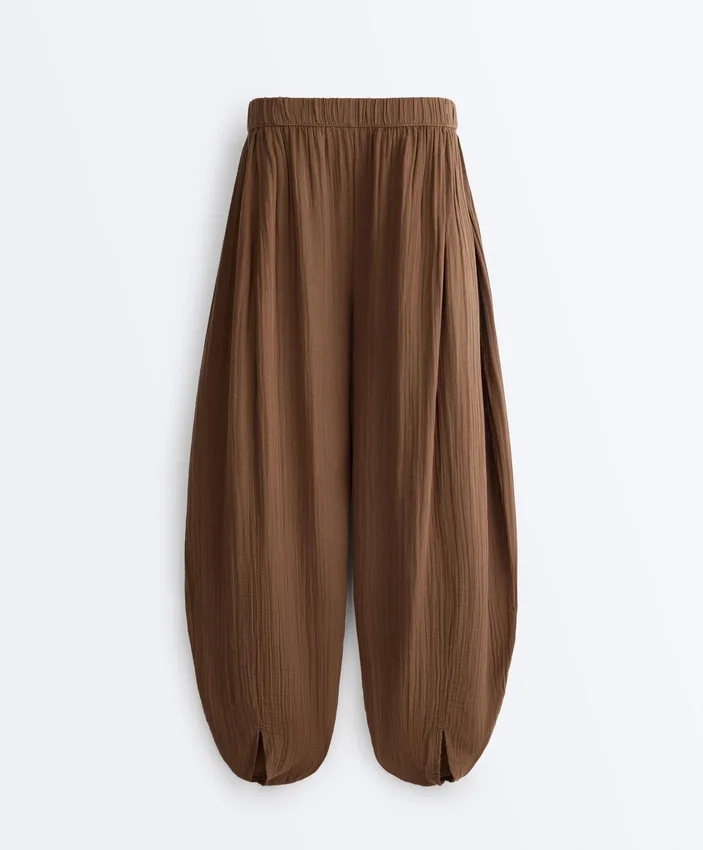 Pantalones de corte holgado 100 % algodón Pantalones de corte holgado 100 % algodón