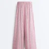 Pantalones de corte recto a rayas Pantalones de corte recto a rayas