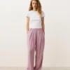Pantalones de corte recto a rayas Pantalones de corte recto a rayas