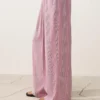 Pantalones de corte recto a rayas Pantalones de corte recto a rayas