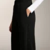 Pantalones de corte recto con botones y ribete de modal Soft Touch Pantalones de corte recto con botones y ribete de modal Soft Touch