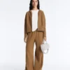 Chaqueta de punto estructurada con capucha