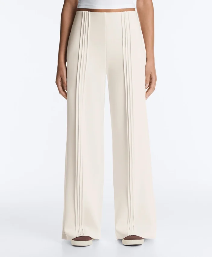Pantalones de corte recto con modal Soft Touch y ribetes Pantalones de corte recto con modal Soft Touch y ribetes