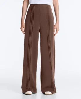 Pantalones de corte recto con modal Soft Touch y ribetes Pantalones de corte recto con modal Soft Touch y ribetes