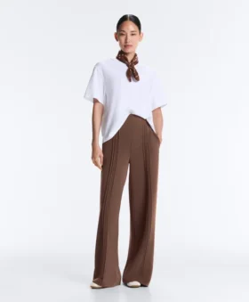Pantalones de corte recto con modal Soft Touch y ribetes Pantalones de corte recto con modal Soft Touch y ribetes