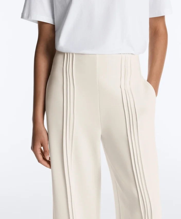 Pantalones de corte recto con modal Soft Touch y ribetes Pantalones de corte recto con modal Soft Touch y ribetes