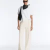 Pantalones de corte recto con modal Soft Touch y ribetes Pantalones de corte recto con modal Soft Touch y ribetes