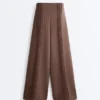 Pantalones de corte recto con modal Soft Touch y ribetes Pantalones de corte recto con modal Soft Touch y ribetes