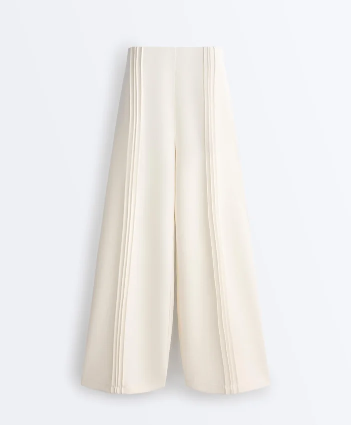 Pantalones de corte recto con modal Soft Touch y ribetes Pantalones de corte recto con modal Soft Touch y ribetes