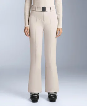 Pantalones de esquí elásticos, acampanados y de talle alto, resistentes al agua Pantalones de esquí elásticos, acampanados y de talle alto, resistentes al agua