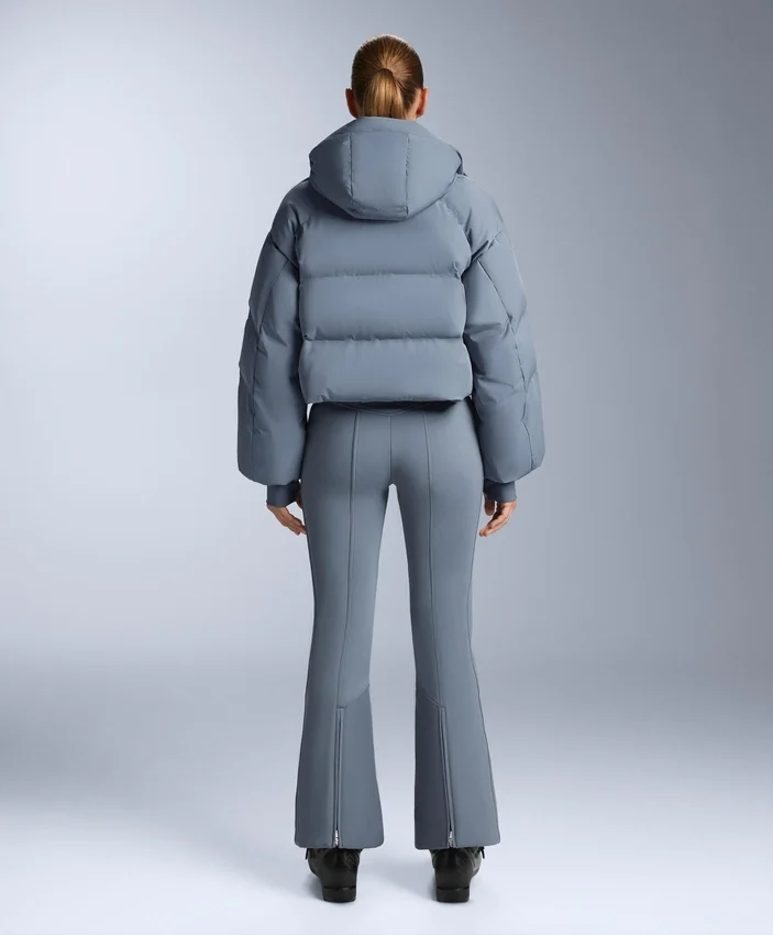 Chaqueta de pantalones cortos de esquí ligera, 80 % plumón y 20 % Minardi Piume, resistente al agua Chaqueta de pantalones cortos de esquí ligera, 80 % plumón y 20 % Minardi Piume, resistente al agua