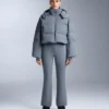 Chaqueta de pantalones cortos de esquí ligera, 80 % plumón y 20 % Minardi Piume, resistente al agua Chaqueta de pantalones cortos de esquí ligera, 80 % plumón y 20 % Minardi Piume, resistente al agua