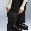 Pantalones de esquí elásticos, acampanados y de talle alto, resistentes al agua