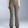 Pantalones de esquí elásticos acampanados y resistentes al agua