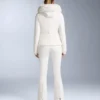 Pantalones de esquí elásticos acampanados y resistentes al agua