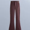 Pantalones de esquí elásticos acampanados y resistentes al agua