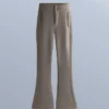 Pantalones de esquí elásticos acampanados y resistentes al agua