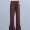 Pantalones de esquí elásticos acampanados y resistentes al agua