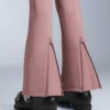 Pantalones de esquí elásticos acampanados y resistentes al agua