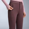 Pantalones de esquí elásticos acampanados y resistentes al agua