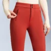 Pantalones de esquí elásticos acampanados y resistentes al agua