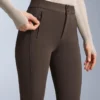 Pantalones de esquí elásticos acampanados y resistentes al agua