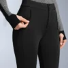 Pantalones de esquí elásticos acampanados y resistentes al agua