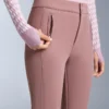 Pantalones de esquí elásticos acampanados y resistentes al agua